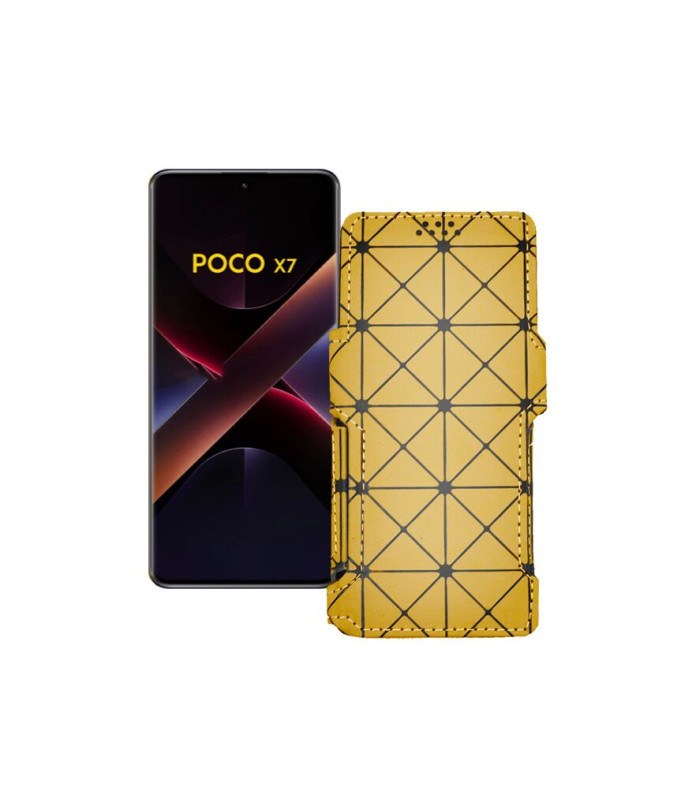 Чохол-книжка з екошкіри для телефону Xiaomi Poco X7