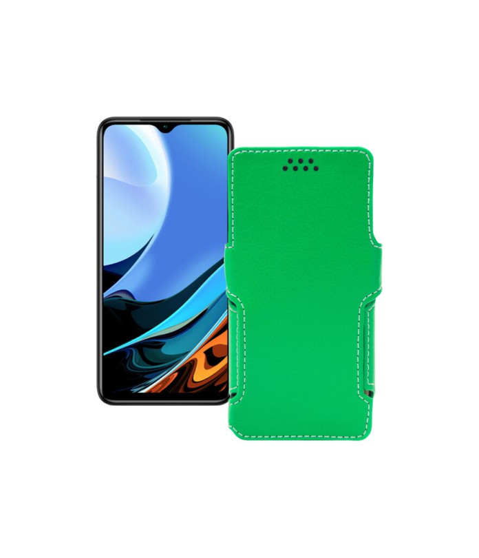 Чохол-книжка з екошкіри для телефону Xiaomi Redmi 9T 2021