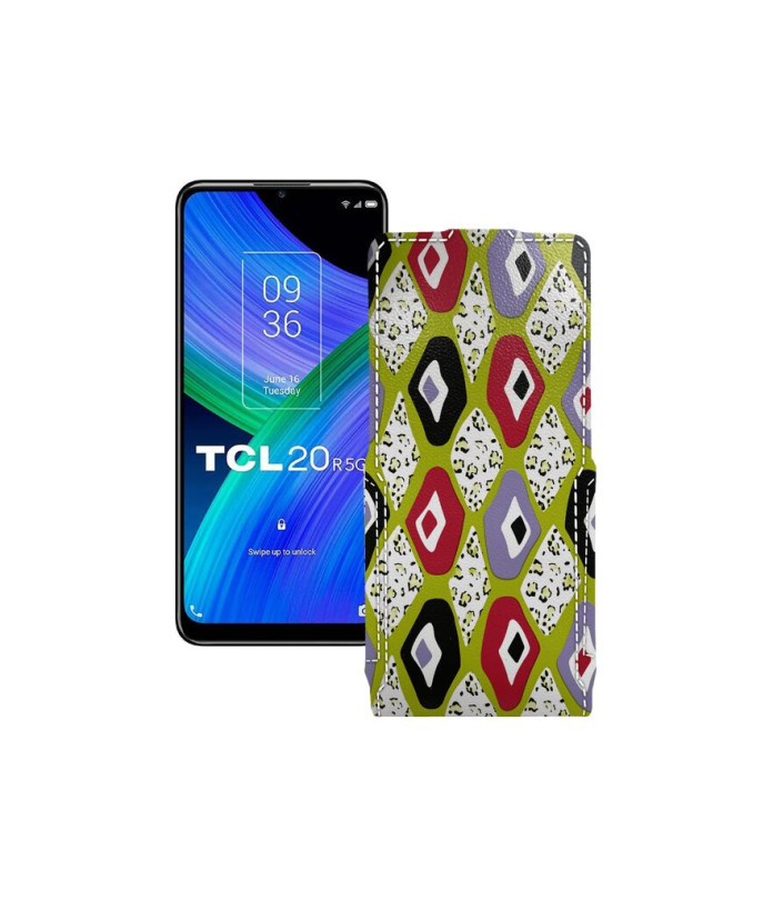 Чохол-флип з екошкіри для телефону TCL TCL 20R 5G (T767H)