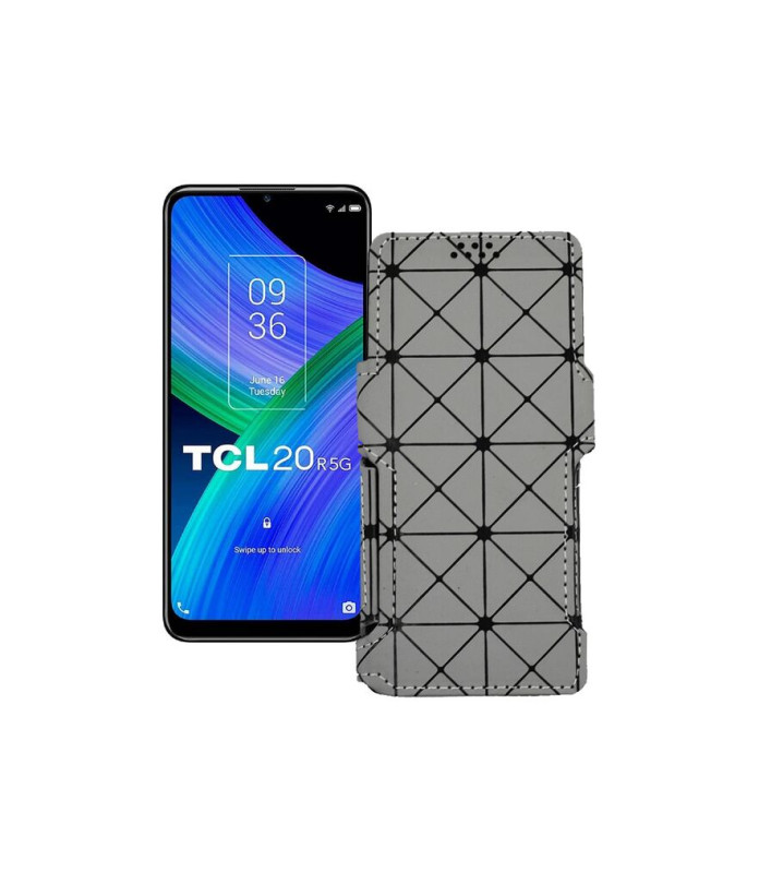 Чохол-книжка з екошкіри для телефону TCL TCL 20R 5G (T767H)