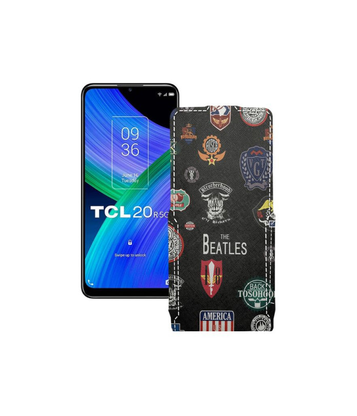 Чохол-флип з екошкіри для телефону TCL TCL 20R 5G (T767H)