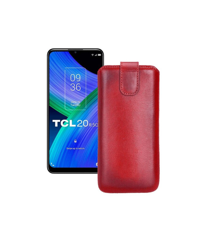 Витяжка з екошкіри для телефону TCL TCL 20R 5G (T767H)