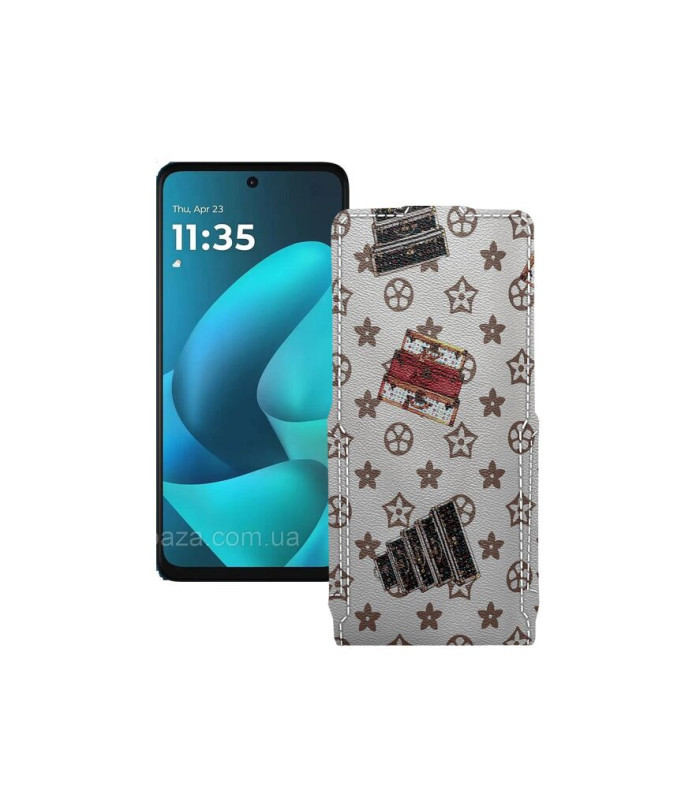 Чохол-флип з екошкіри для телефону Motorola Moto G57 Power