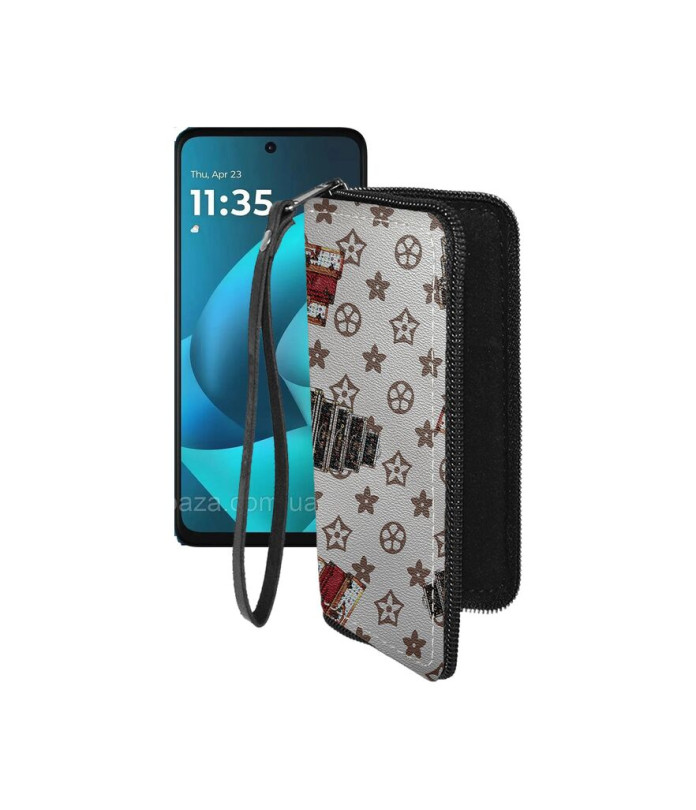 Чохол-гаманець з екошкіри для телефону Motorola Moto G57 Power