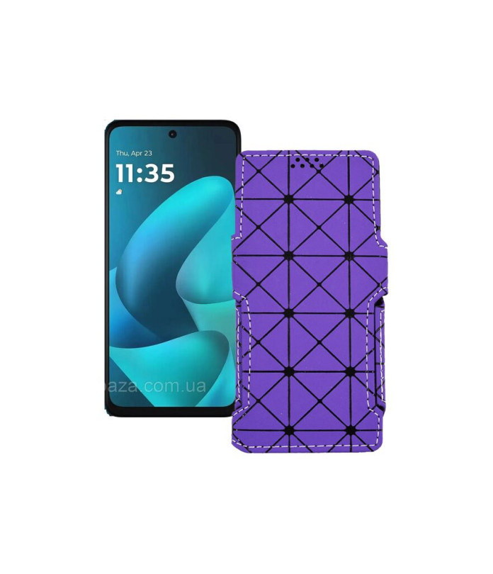 Чохол-книжка з екошкіри для телефону Motorola Moto G57 Power