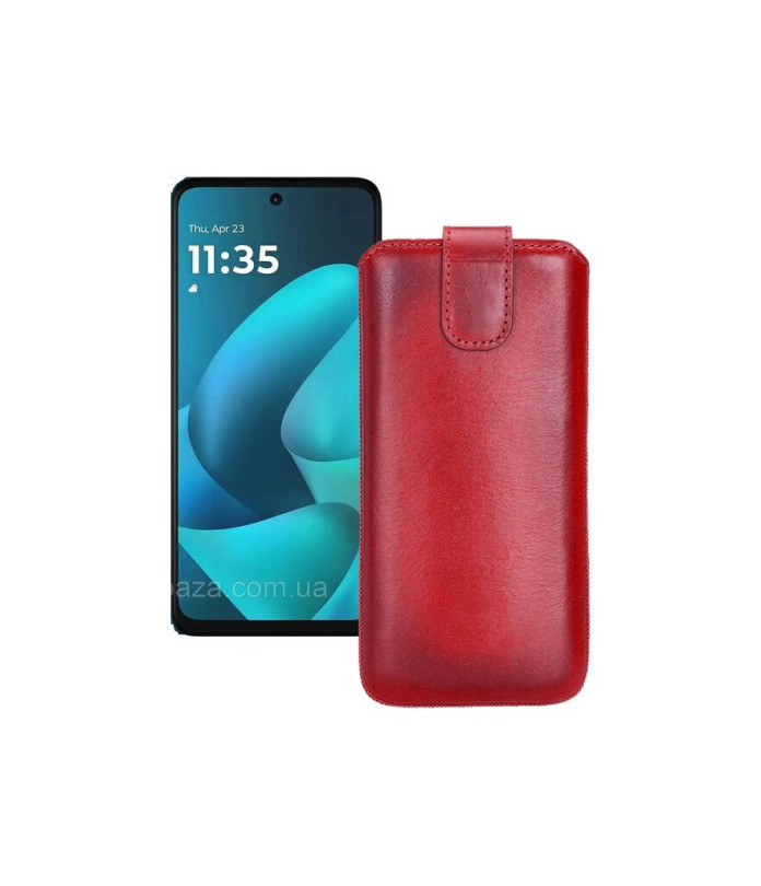 Витяжка з екошкіри для телефону Motorola Moto G57 Power