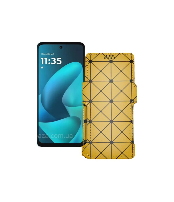 Чохол-книжка з екошкіри для телефону Motorola Moto G57 Power