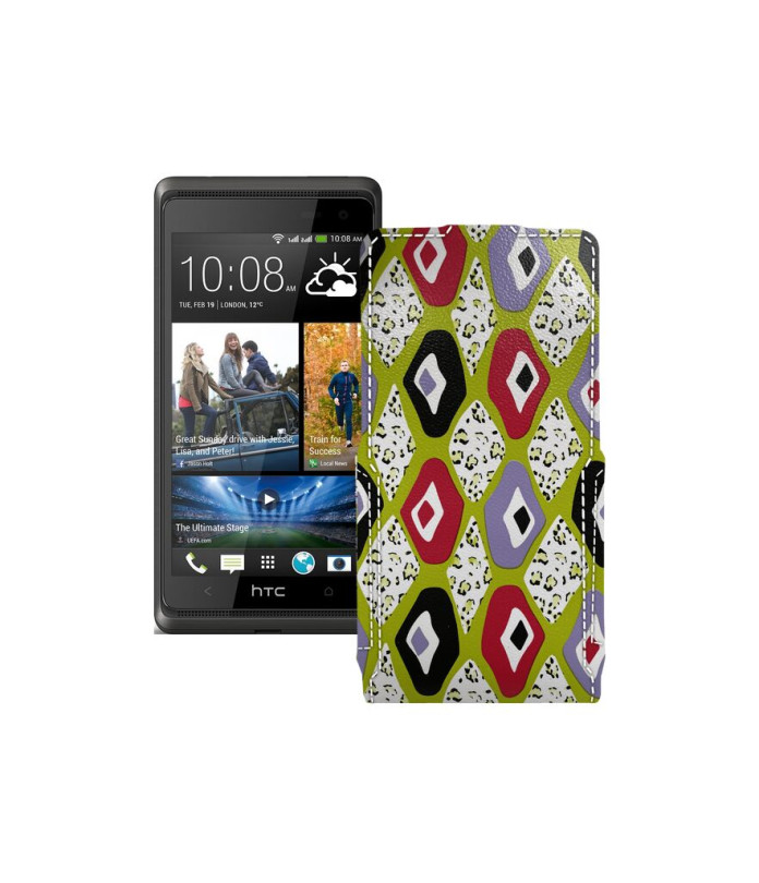 Чохол-флип з екошкіри для телефону HTC Desire 600