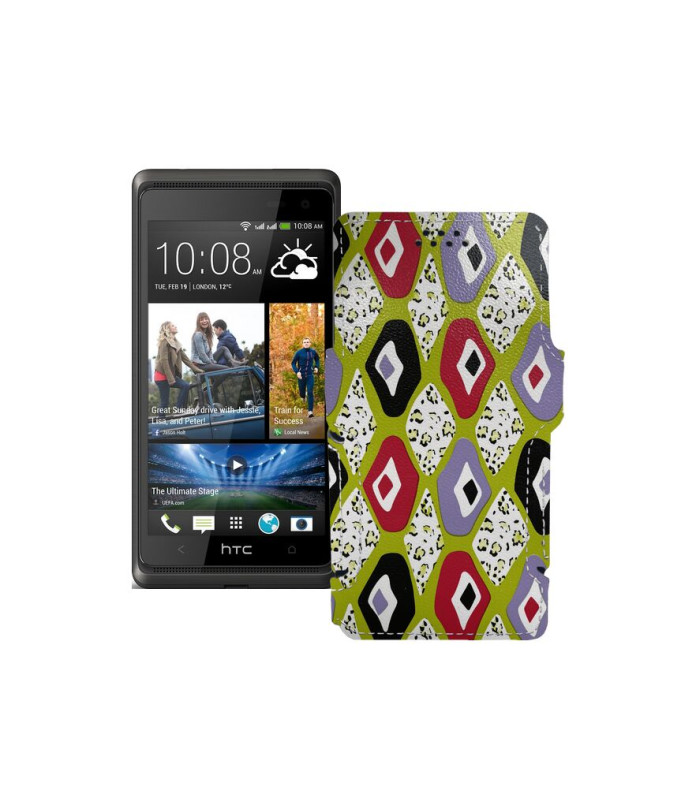 Чохол-книжка з екошкіри для телефону HTC Desire 600