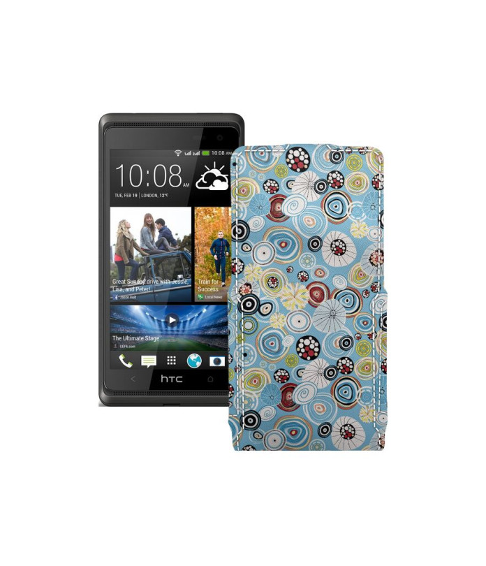 Чохол-флип з екошкіри для телефону HTC Desire 600