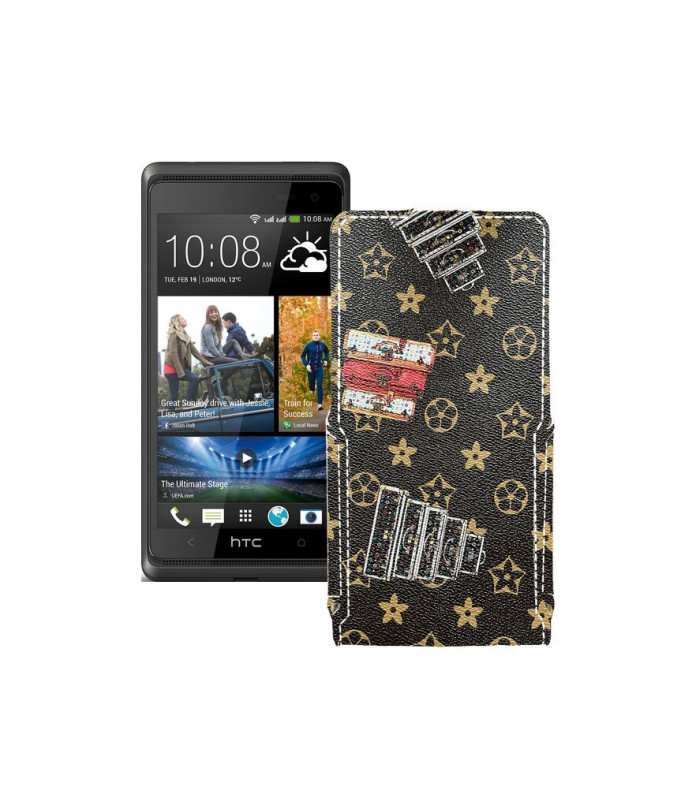 Чохол-флип з екошкіри для телефону HTC Desire 600