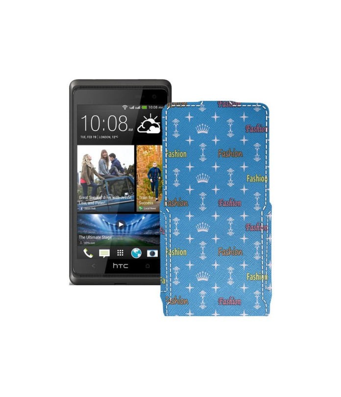 Чохол-флип з екошкіри для телефону HTC Desire 600