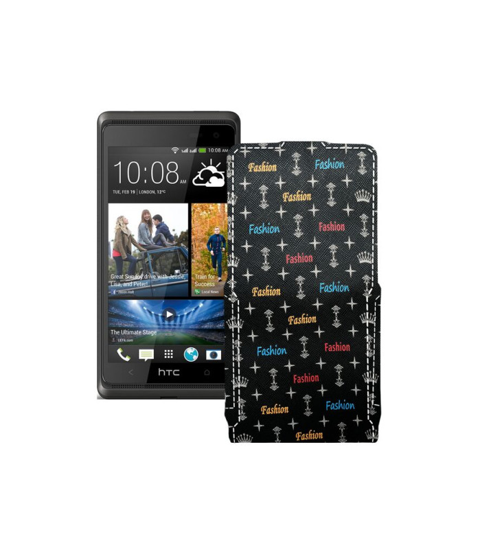 Чохол-флип з екошкіри для телефону HTC Desire 600