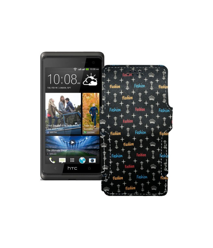 Чохол-книжка з екошкіри для телефону HTC Desire 600