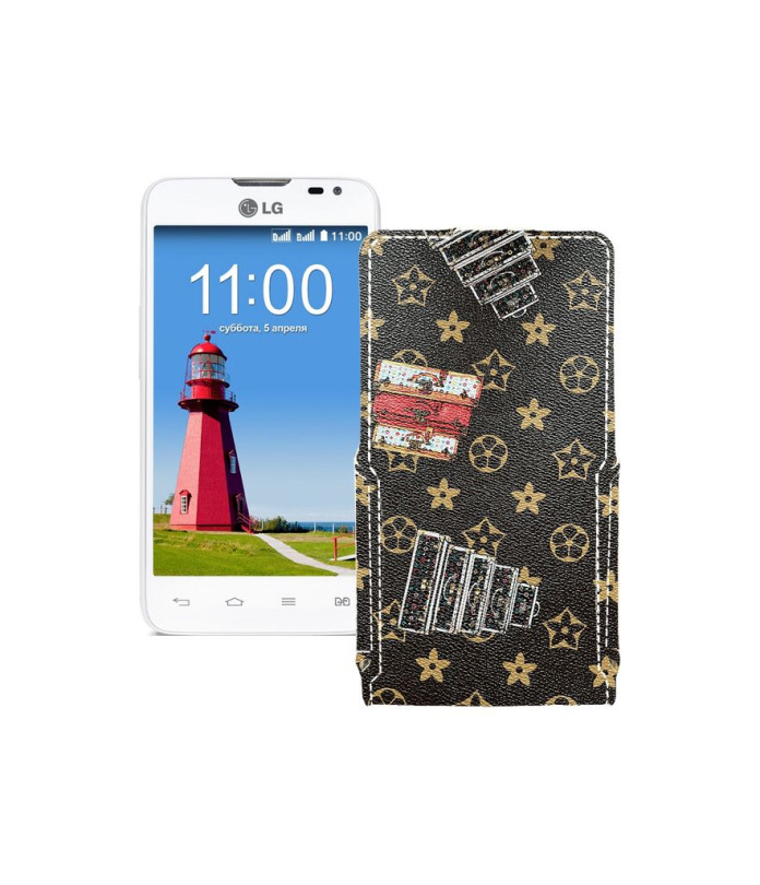 Чохол-флип з екошкіри для телефону LG L65 (D280,D285)