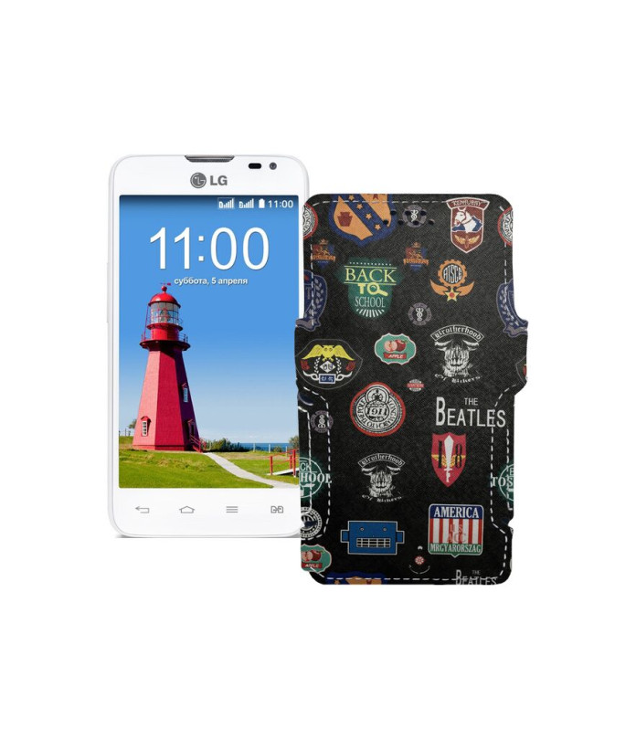 Чохол-книжка з екошкіри для телефону LG L65 (D280,D285)