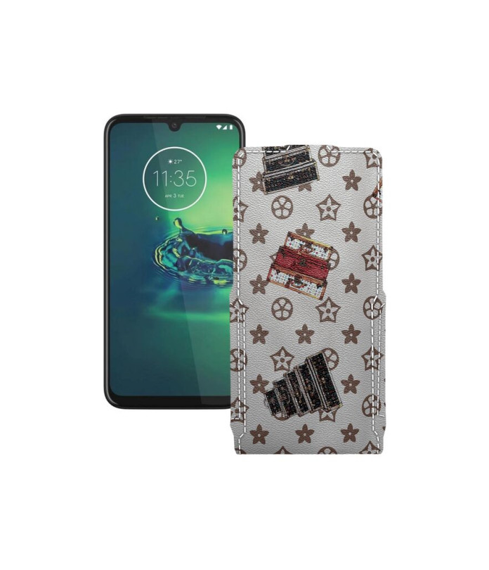 Чохол-флип з екошкіри для телефону Motorola One Vision Plus