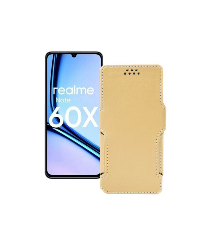 Чохол-книжка з екошкіри для телефону Realme Note 60X