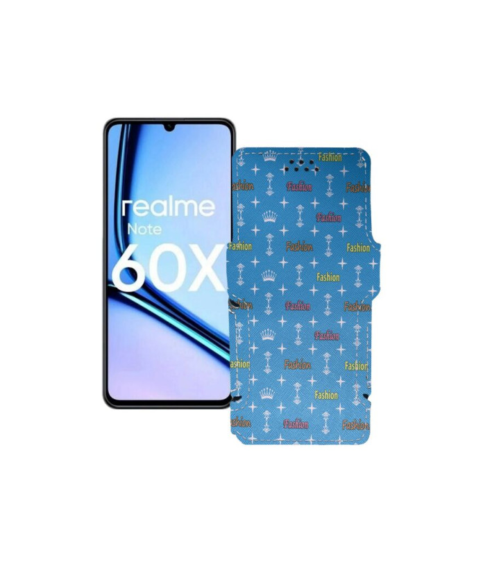 Чохол-книжка з екошкіри для телефону Realme Note 60X