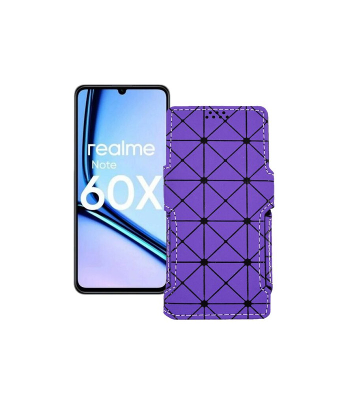 Чохол-книжка з екошкіри для телефону Realme Note 60X