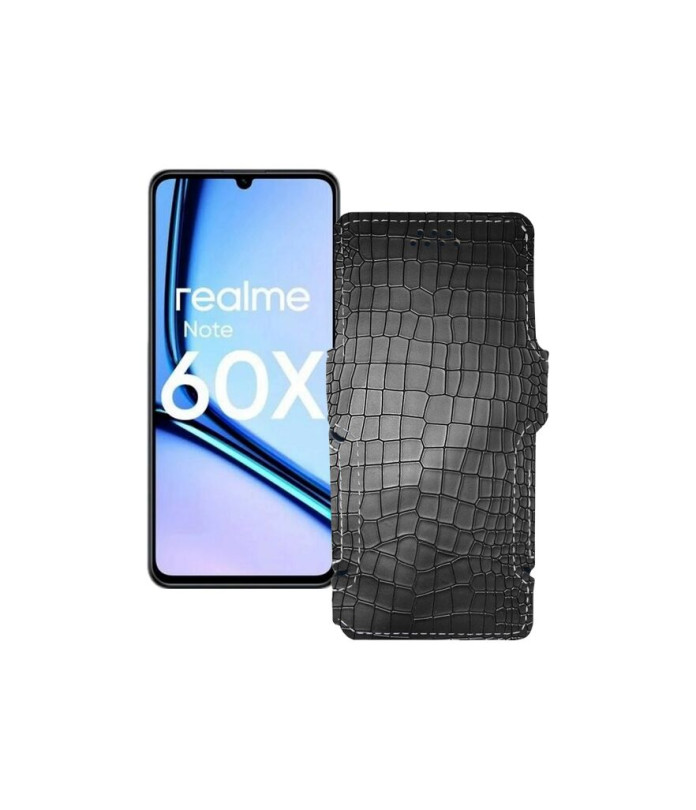 Чохол-книжка з екошкіри для телефону Realme Note 60X
