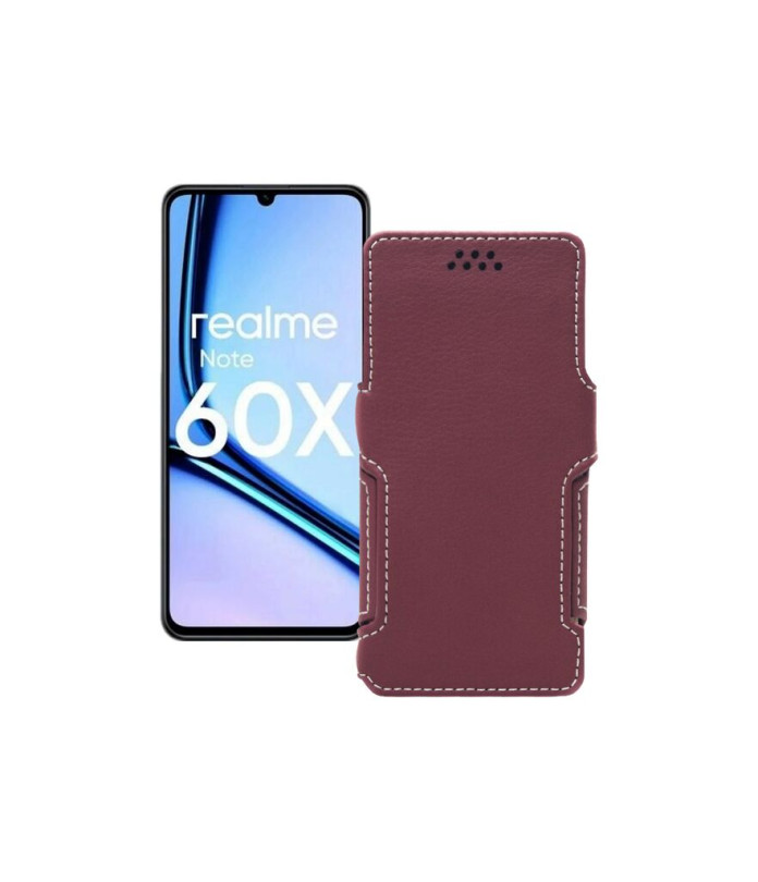 Чохол-книжка з екошкіри для телефону Realme Note 60X