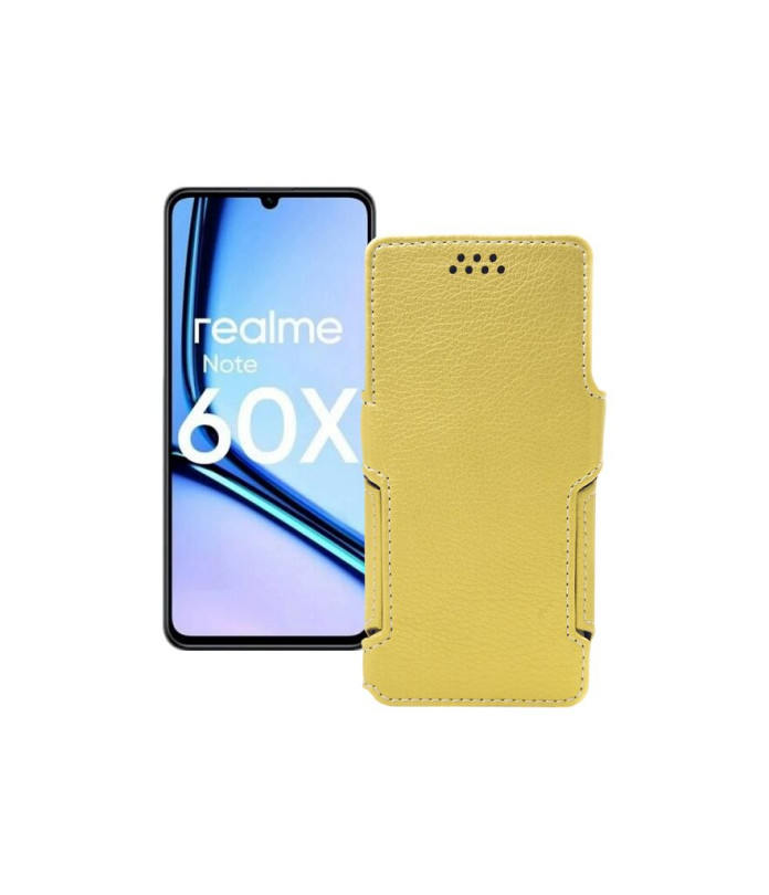 Чохол-книжка з екошкіри для телефону Realme Note 60X