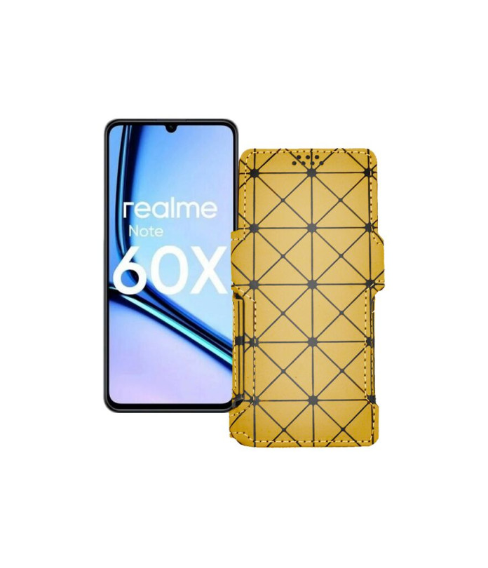 Чохол-книжка з екошкіри для телефону Realme Note 60X