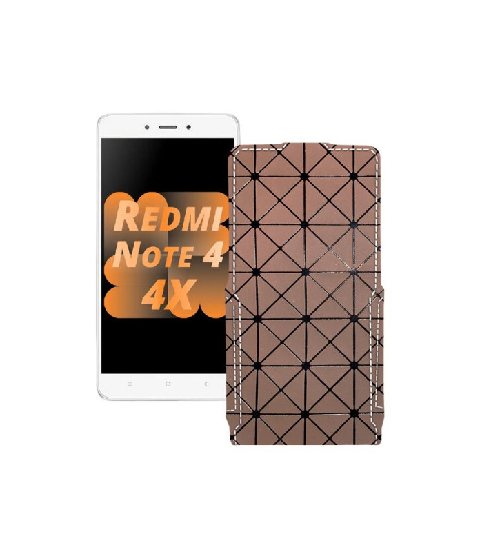 Чохол-флип з екошкіри для телефону Xiaomi Redmi Note 4x