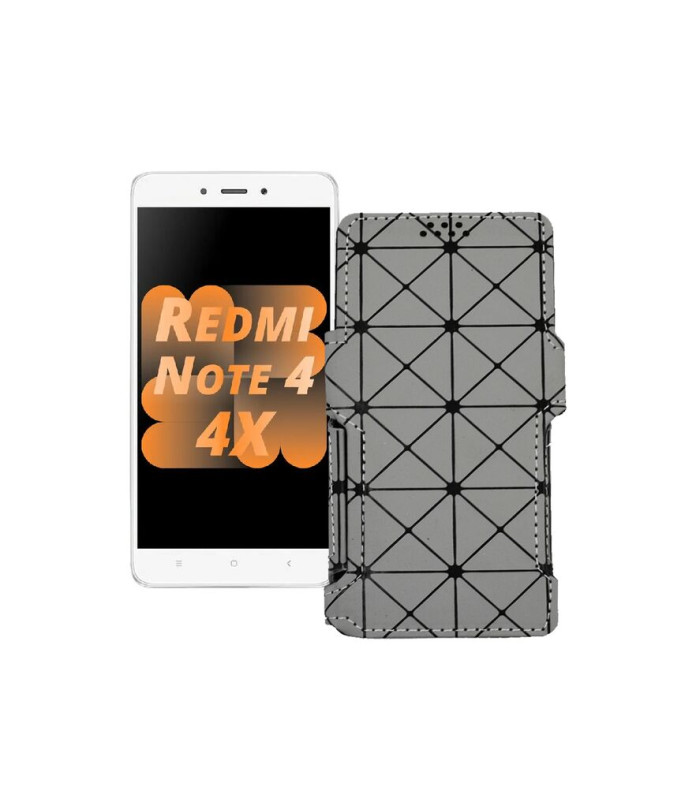 Чохол-книжка з екошкіри для телефону Xiaomi Redmi Note 4x