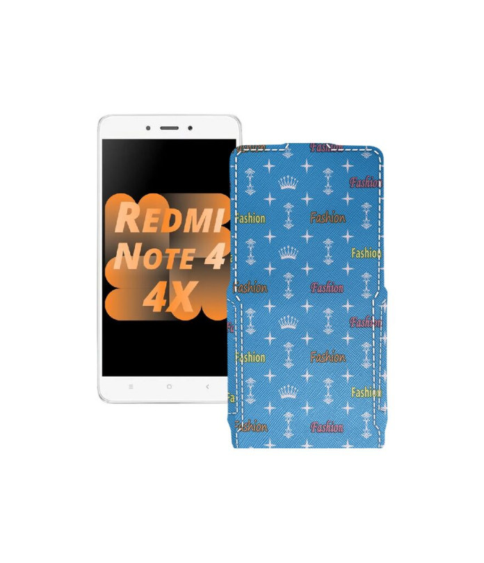 Чохол-флип з екошкіри для телефону Xiaomi Redmi Note 4x