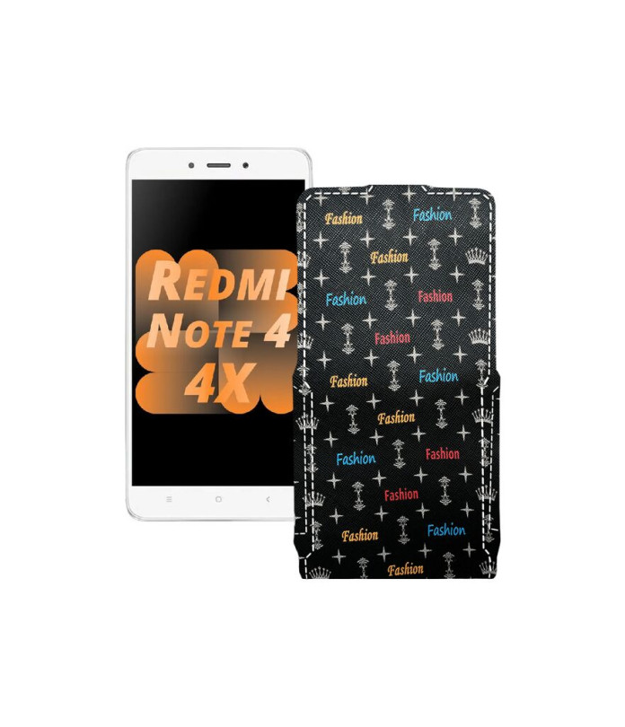 Чохол-флип з екошкіри для телефону Xiaomi Redmi Note 4x