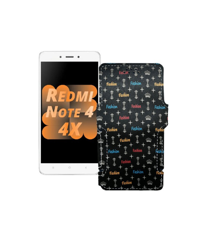 Чохол-книжка з екошкіри для телефону Xiaomi Redmi Note 4x