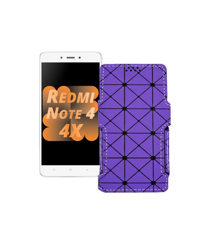 Чохол-книжка з екошкіри для телефону Xiaomi Redmi Note 4x