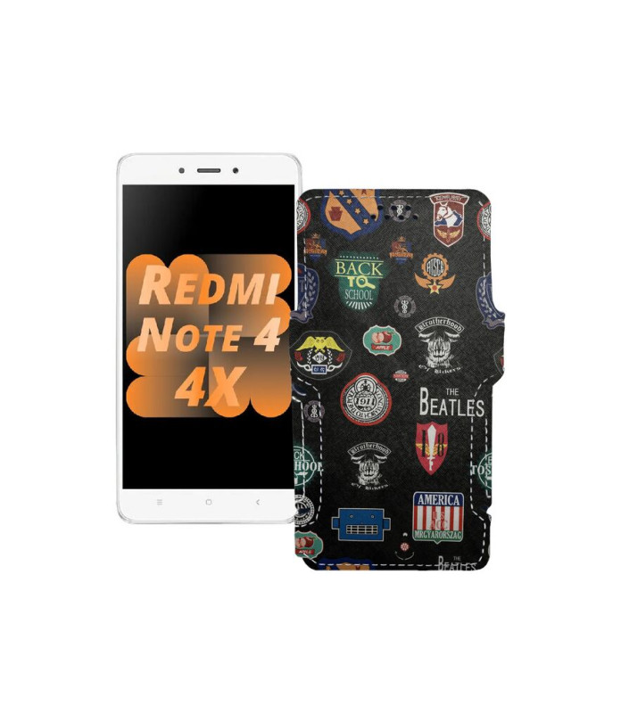 Чохол-книжка з екошкіри для телефону Xiaomi Redmi Note 4x