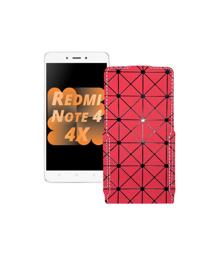 Чохол-флип з екошкіри для телефону Xiaomi Redmi Note 4x