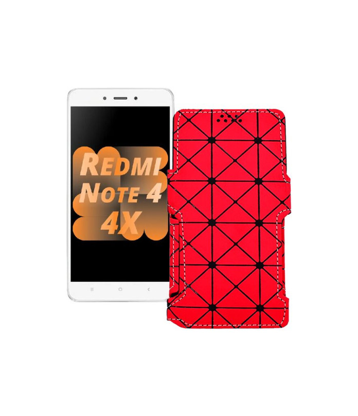 Чохол-книжка з екошкіри для телефону Xiaomi Redmi Note 4x