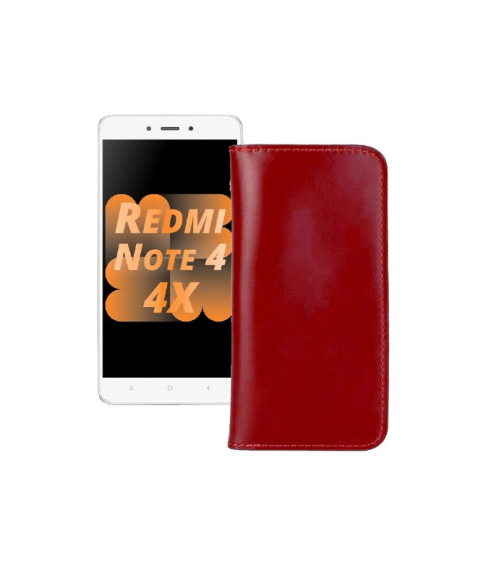 Портмоне з шкіри для телефону Xiaomi Redmi Note 4x