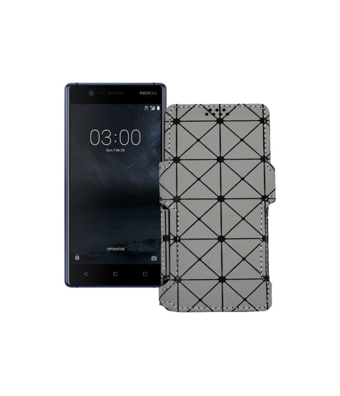 Чохол-книжка з екошкіри для телефону Nokia 3 (TA-1032)