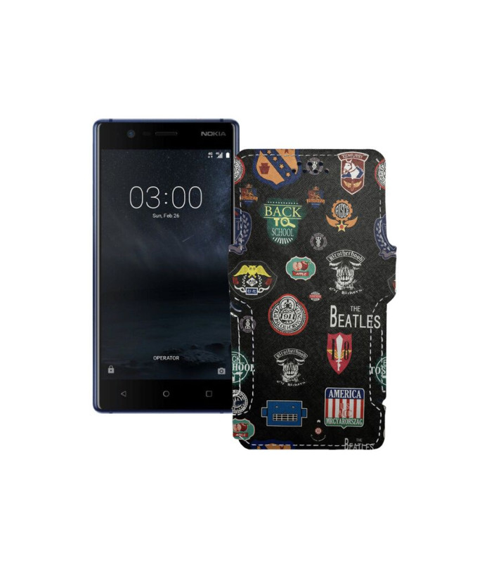 Чохол-книжка з екошкіри для телефону Nokia 3 (TA-1032)