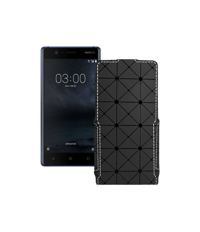 Чохол-флип з екошкіри для телефону Nokia 3 (TA-1032)