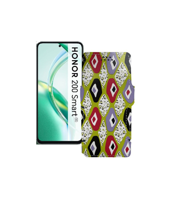 Чохол-книжка з екошкіри для телефону Honor 200 smart