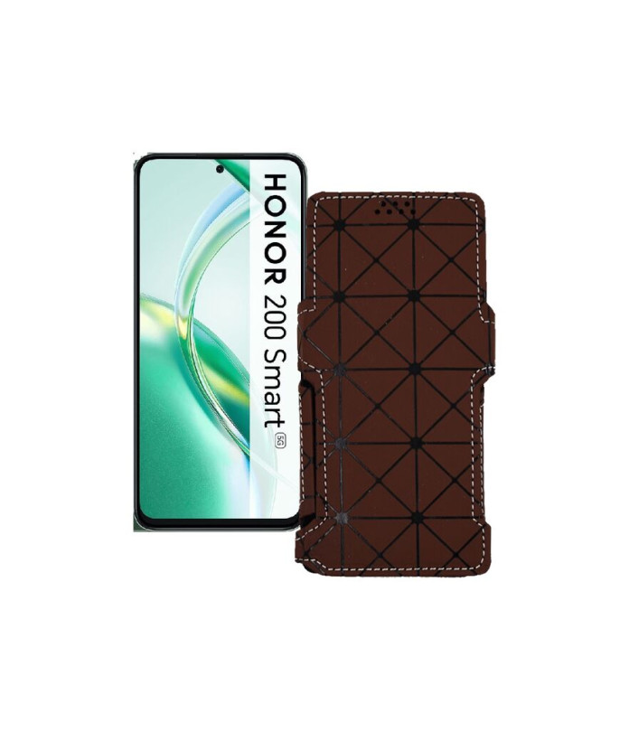 Чохол-книжка з екошкіри для телефону Honor 200 smart