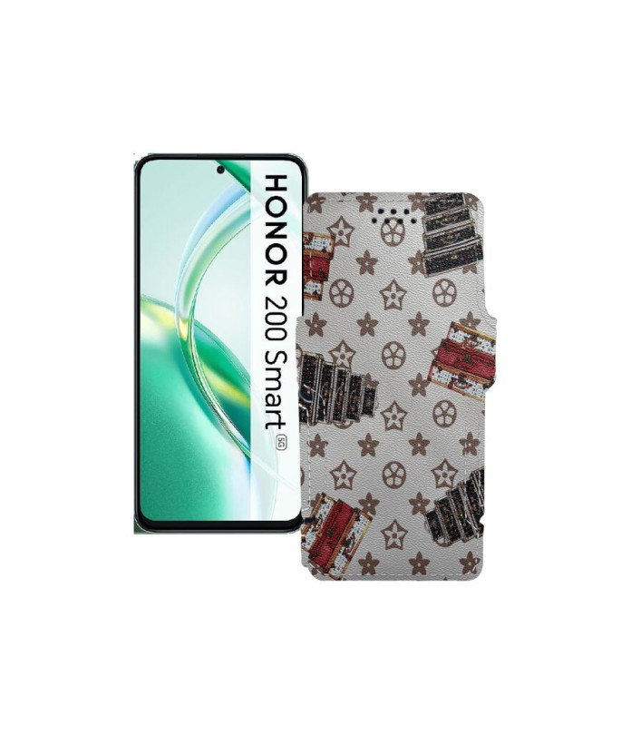 Чохол-книжка з екошкіри для телефону Honor 200 smart