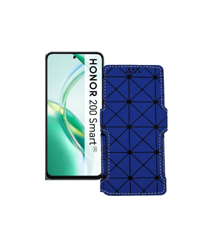 Чохол-книжка з екошкіри для телефону Honor 200 smart
