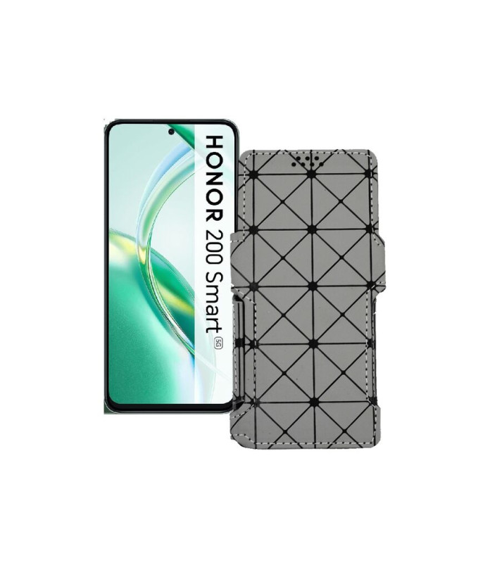 Чохол-книжка з екошкіри для телефону Honor 200 smart