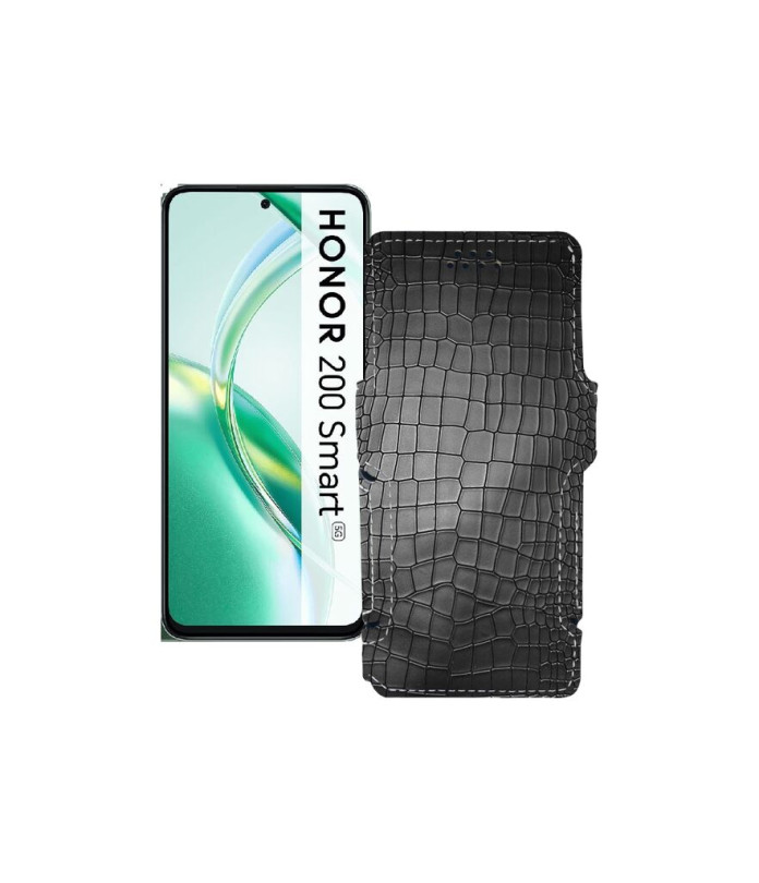 Чохол-книжка з екошкіри для телефону Honor 200 smart