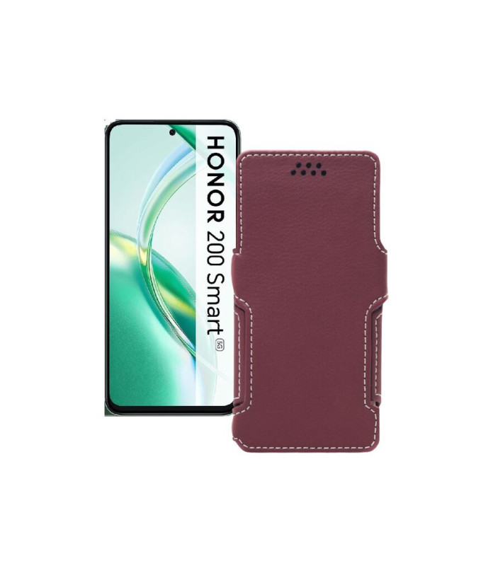 Чохол-книжка з екошкіри для телефону Honor 200 smart