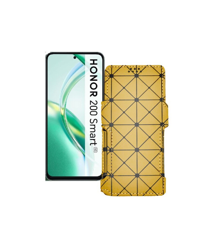 Чохол-книжка з екошкіри для телефону Honor 200 smart