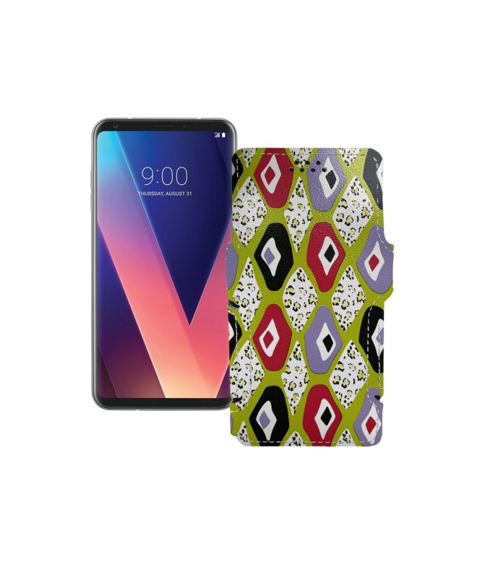 Чохол-книжка з екошкіри для телефону LG V30s ThinQ